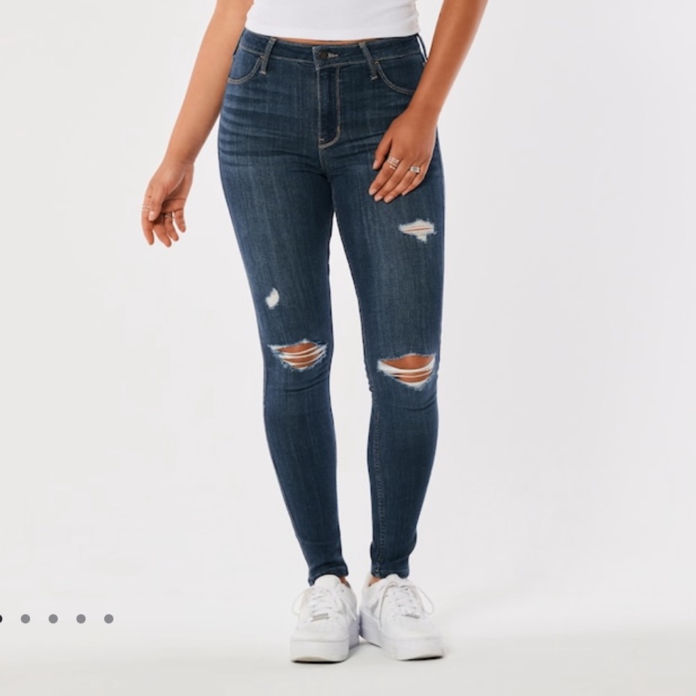 Hollister skinny ripped jeggings